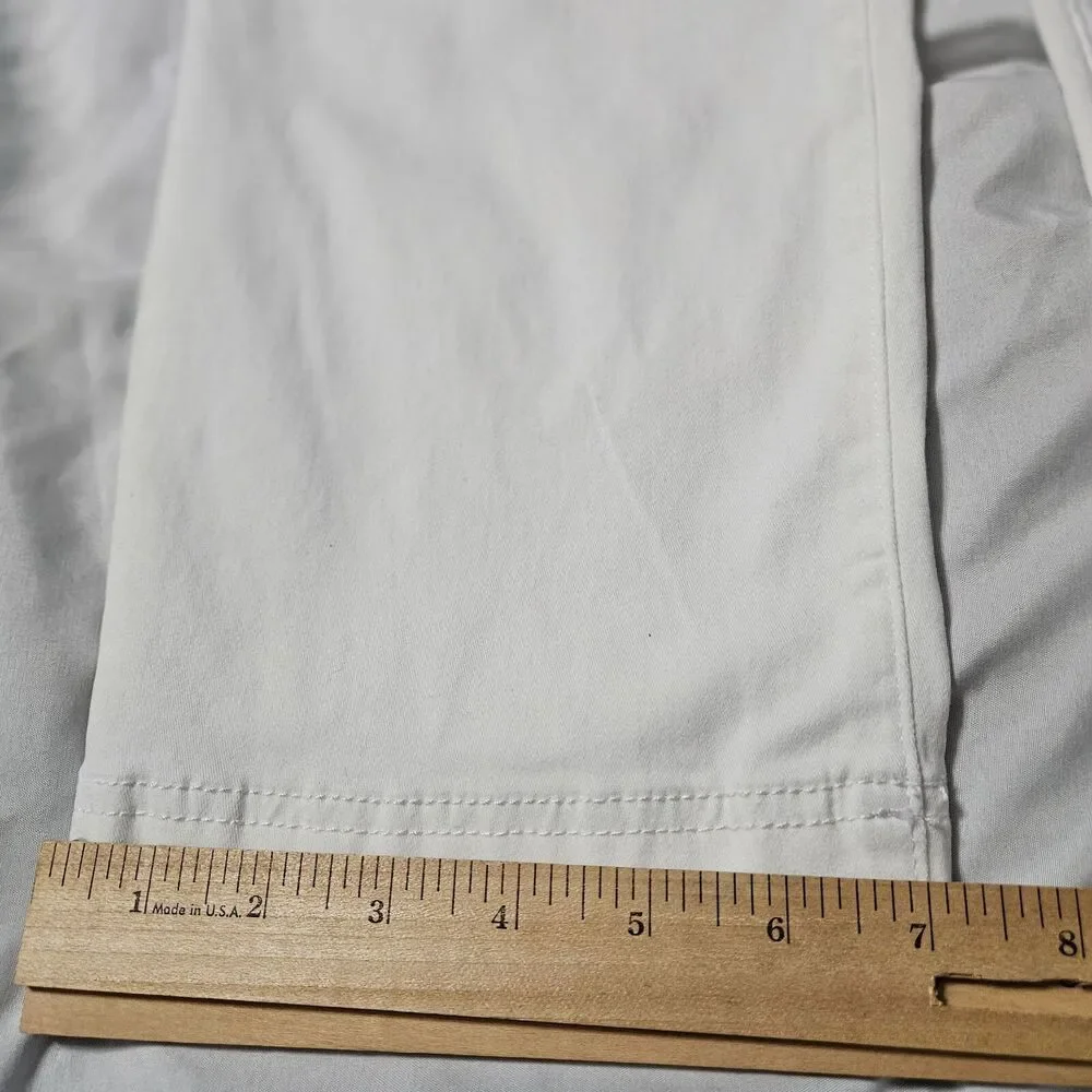 Gloria Vanderbilt Amanda Capri Vintage White Size 6 Cotton Blend Stretch